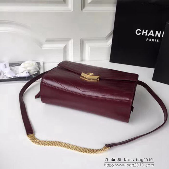 香奈兒CHANEL新品Chanel2018最新火爆款 復古設計小牛皮單肩斜跨包 DSC1112